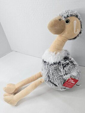 Elka Australia Dazzling Ostrich Plush Ozzie Emu Wildlife Bird Stuffed Animal Toy